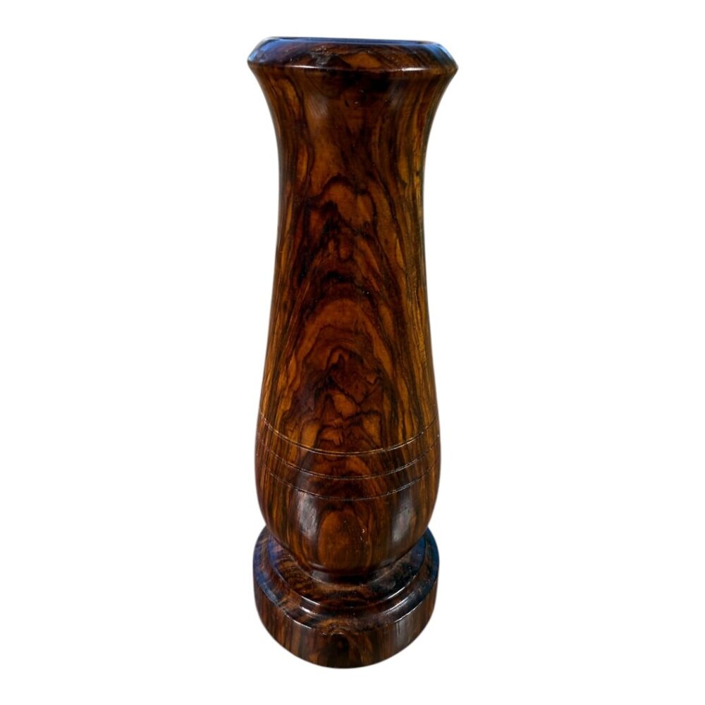 Rosewood Candle Holder or Vase